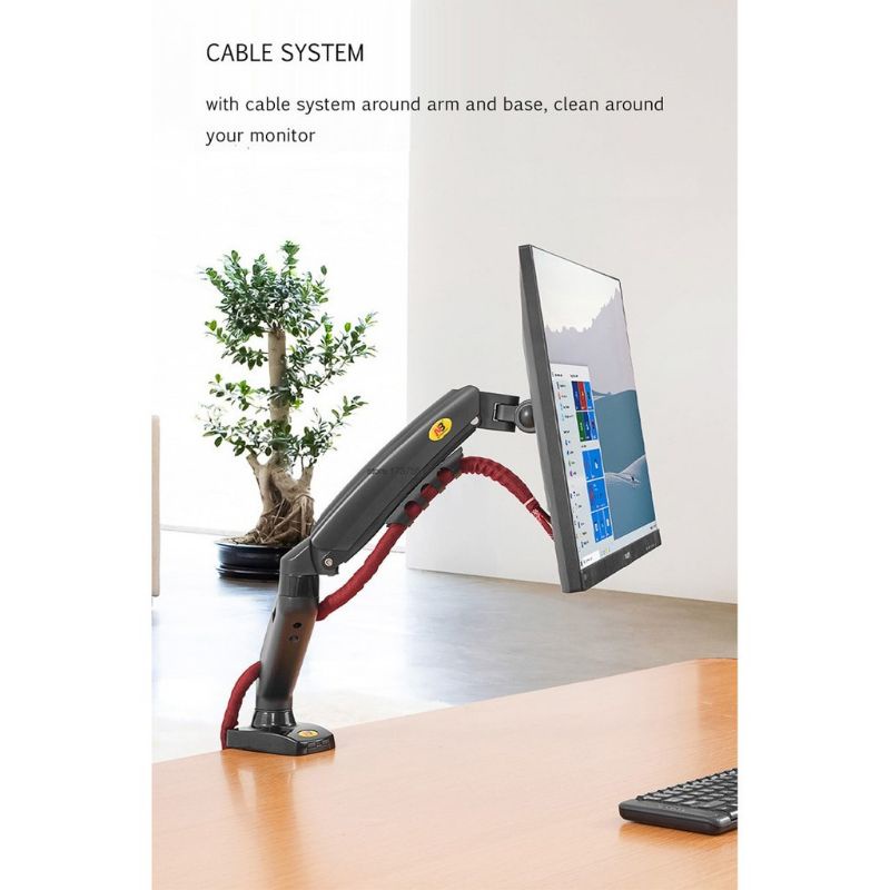 Giá treo màn hình máy tính F80 - Xoay 360 độ - Hàng nhập khẩu Bảo Hành 24 Tháng