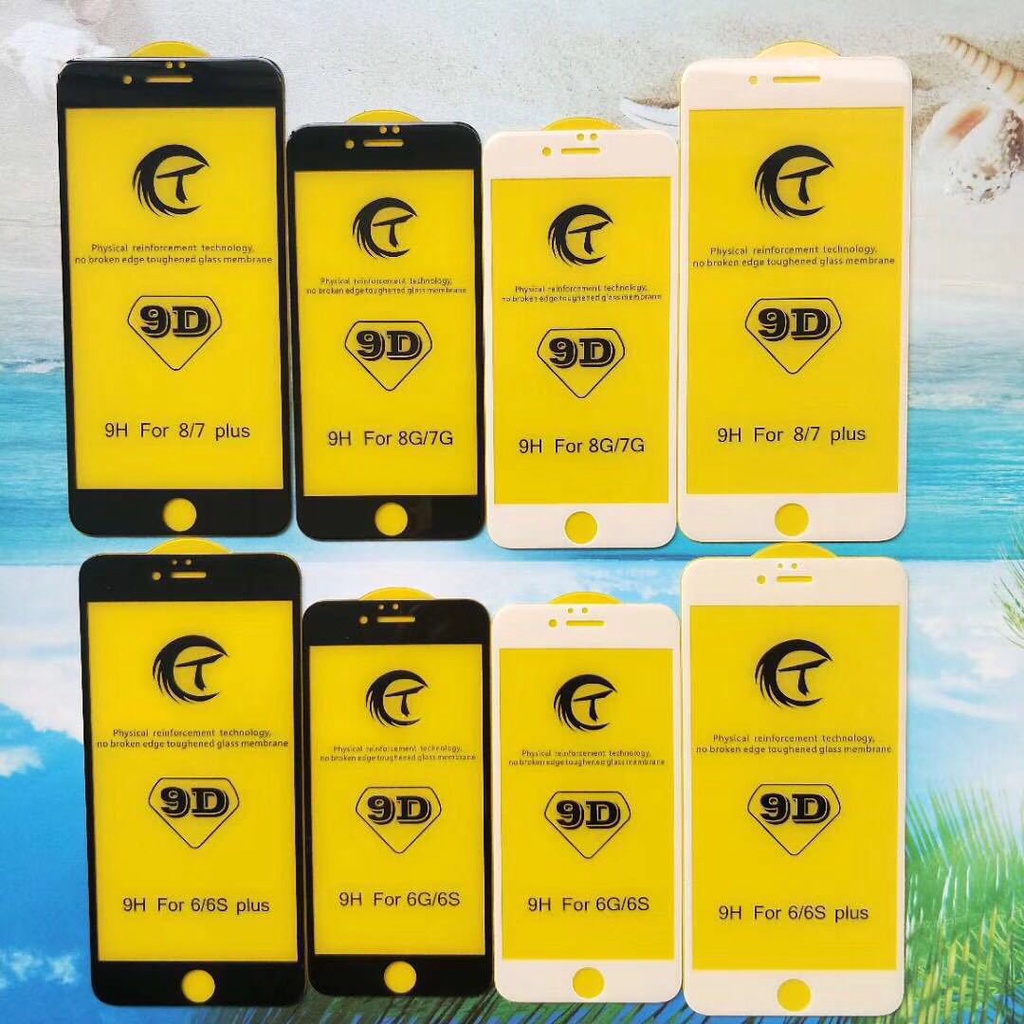 CƯỜNG LỰC 9D FULL MÀN CÁC DÒNG IPHONE 6/6S 6/6SPLUS 7/8 7/8 PLUS X/XS XR XSMAX
