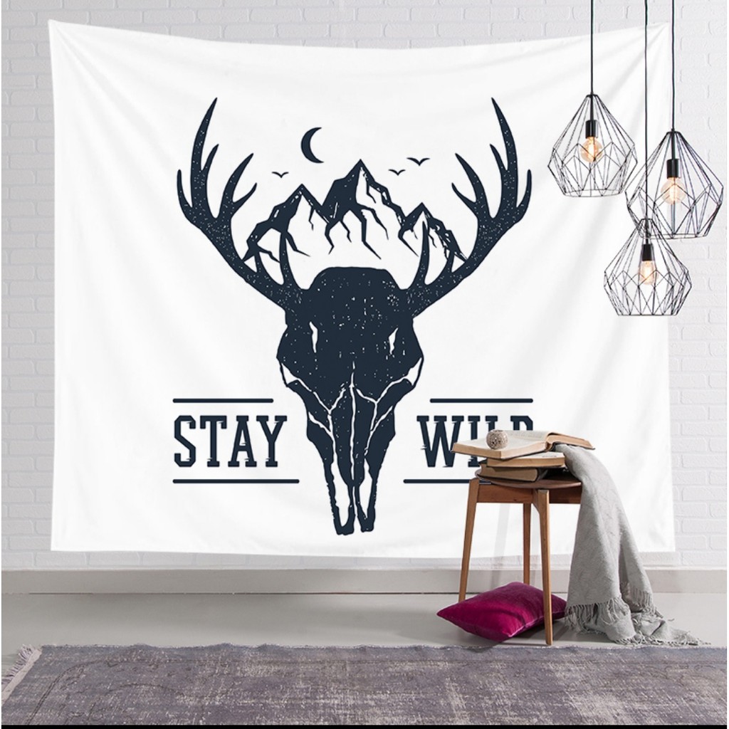 (150x130cm)-Thảm treo tường phong cách bắc âu trừu tượng/ Vải treo tường decor/Tapestry hanging cloth/ Wall Tapestry