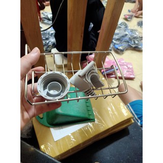 Giá Inox Treo Bồn Rửa Tiện Lợi, Giá Treo Vòi Inox 304 Cao Cấp Để Đồ Rửa Bát