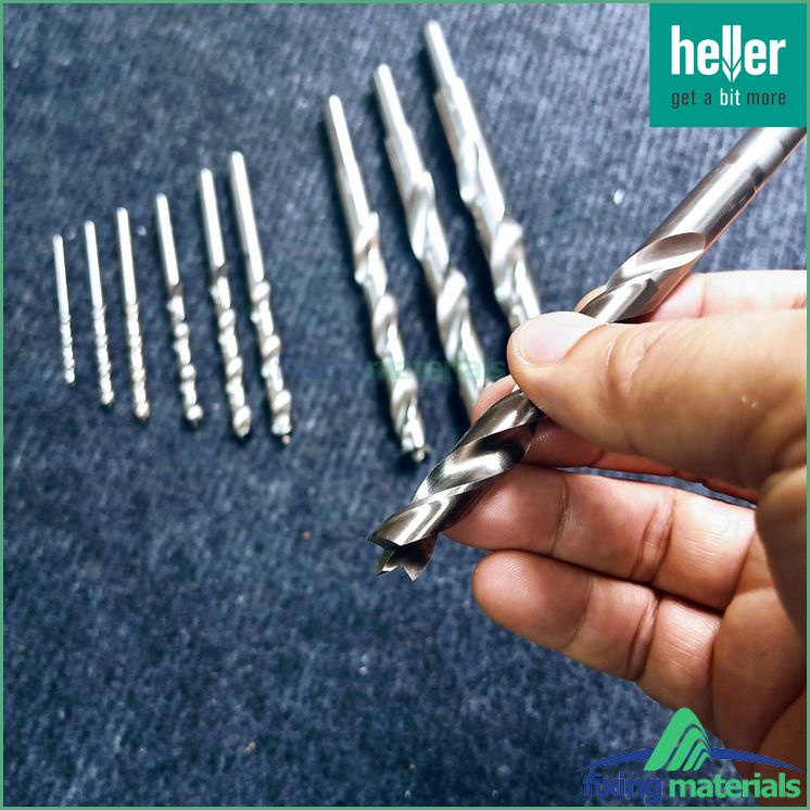 Mũi khoan gỗ HELLER HSS TURBO chất lượng cực kỳ tốt, khoan rất nhanh và không bị  cháy mũi, lỗ khoan tròn và mượt.