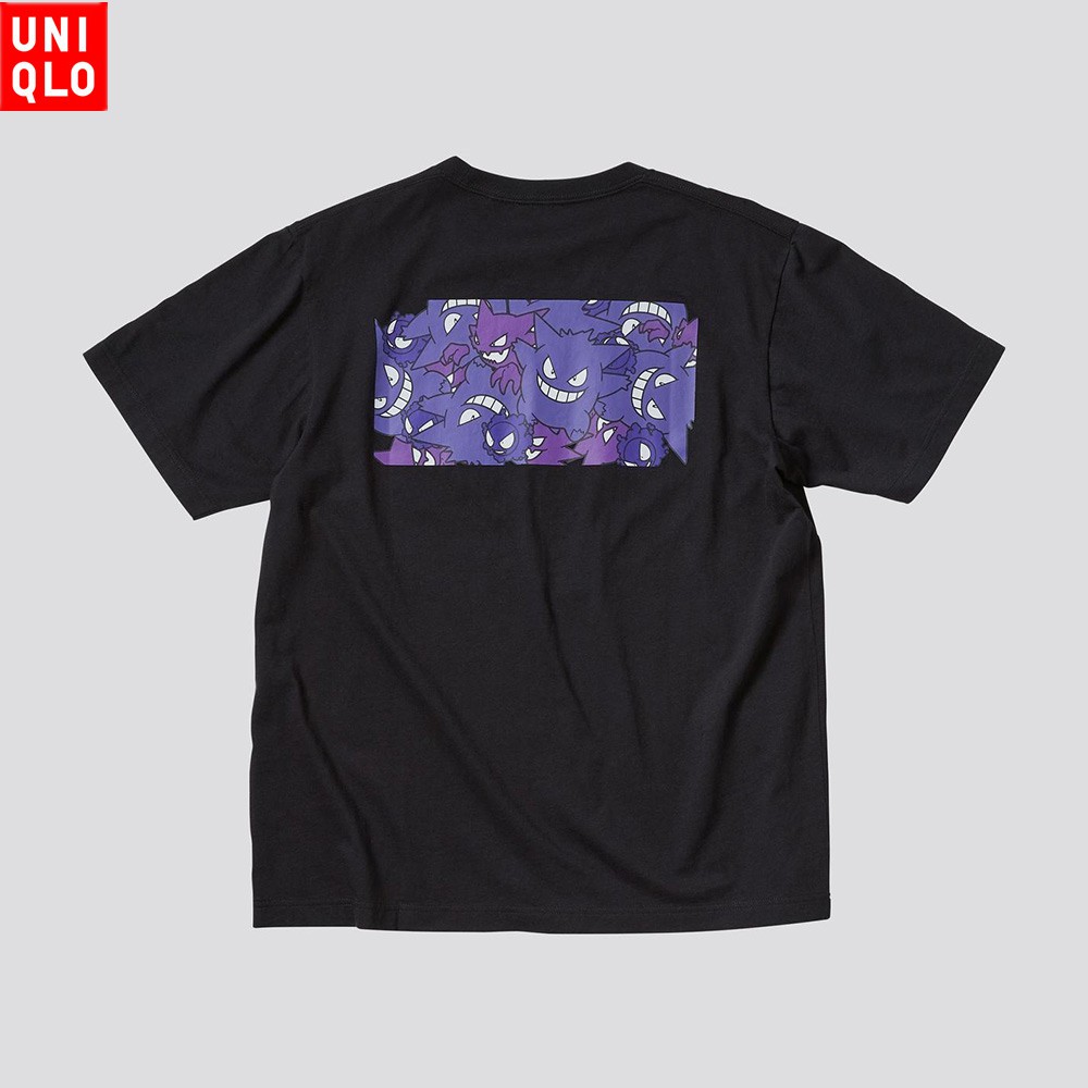 Uniqlo Áo Thun Ngắn Tay Cổ Tròn In Hình Pokemon Thời Trang Dành Cho Nữ Và Nam 436660