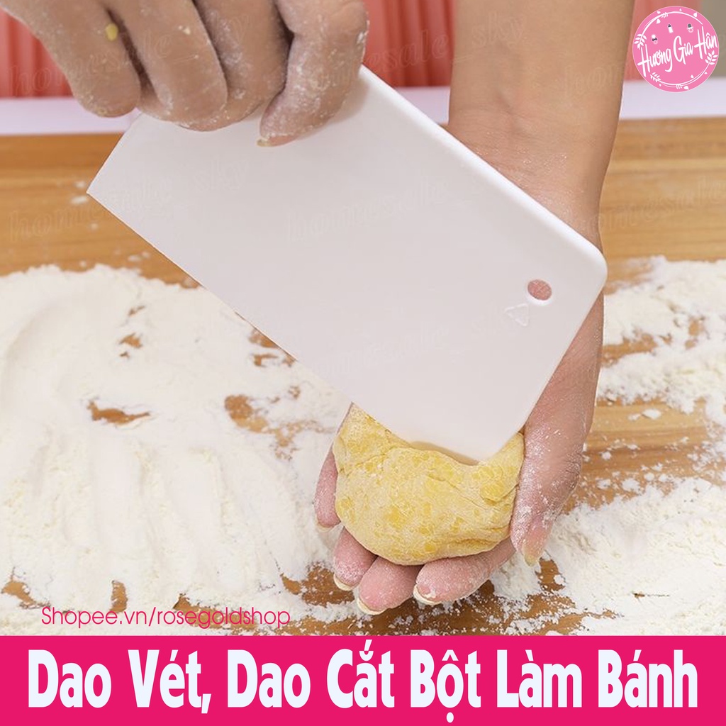 Dao Vét, Dao Cắt Bột Làm Bánh Bằng Nhựa PP