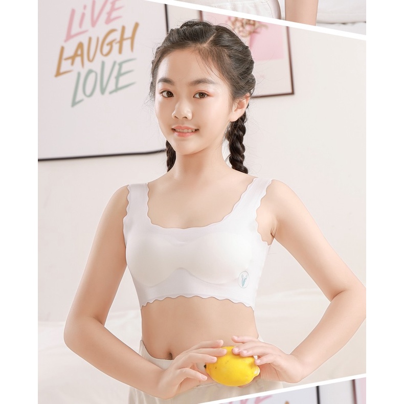 Áo lá bé gái bra nữ sinh cao cấp cho trẻ em từ 25-65kg