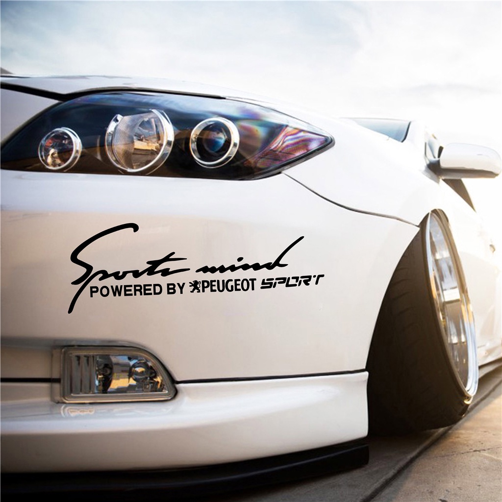 Decal DáN Trang Trí HìNh LOGO PEUGEOT Dễ Thương Cho Xe Hơi
