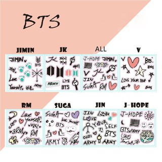 Sticker vẽ tay hoạt hình BTS BT21 dán trang trí đa dụng