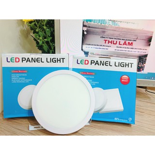 Đèn mâm LED nổi ốp trần 12W tròn - vuông #50k