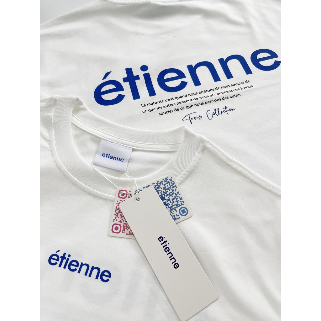 Áo phông form rộng ETIENNE Popular Logo vải cotton cao cấp co giãn, dày dặn Local Brand