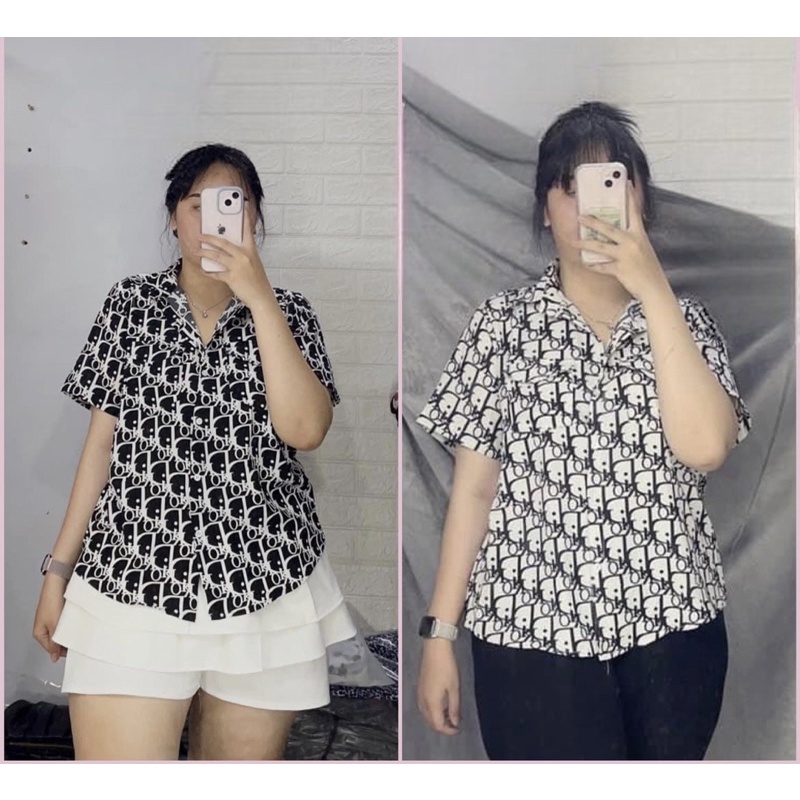 Áo sơmi Nữ Di O  Bigszie(67kg đến 95kg)