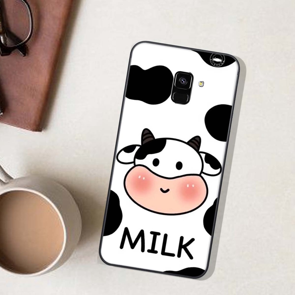 Ốp lưng Samsung A8 PLUS in hình Gấu xinh xắn, Bò sữa đáng yêu,  ĐẸP -  RẺ - XINH - ĐỘC ĐÁO