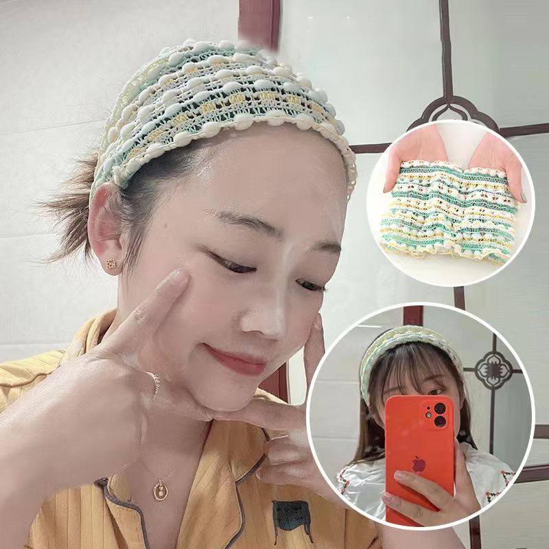 Băng đô cài tóc rửa mặt Độ Co Giãn Cao Thiết Kế Đơn Giản Thời Trang Cho Nữ