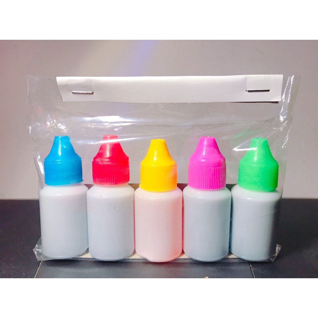 Set 5 bình màu nước thực phẩm xanh, đỏ, tím, vàng   - coloring food 5 pcs