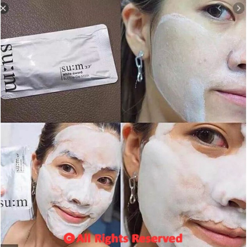 Mặt Nạ Sủi Bọt Thải Độc Da Sum37 Bright Award Bubble-De Mask