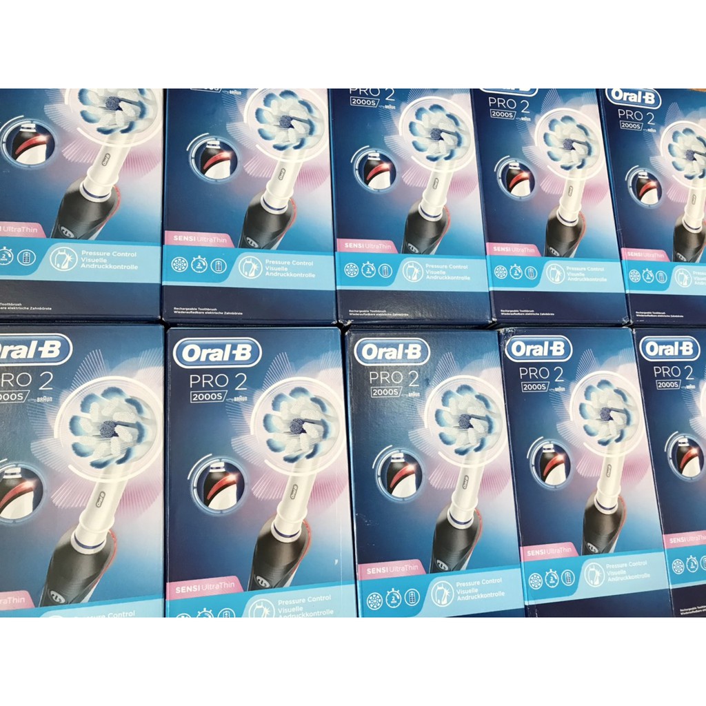 Bàn Chải Đánh Răng Điện Oral-B Pro 2000s - Chăm sóc răng niềng & răng nhạy cảm