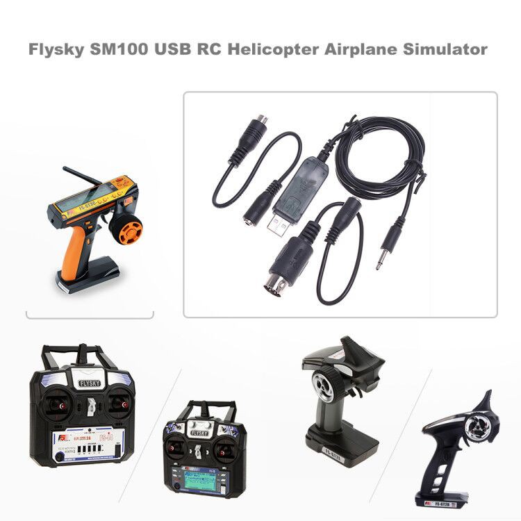 Usb Giả Lập Lập Sis Flysky Sm100 Usb Cho Máy Bay Điều Khiển Flysky Fs-i6 Fs-i4 Fs-th9x Fs-t6 Fs-t4b Fs-gt3 Fs-gt2