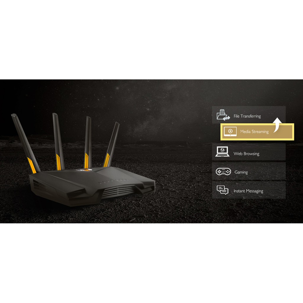 Router Wifi 6 ASUS TUF Gaming AX3000 Băng Tần Kép TUF-AX3000 - Hàng Chính Hãng | BigBuy360 - bigbuy360.vn