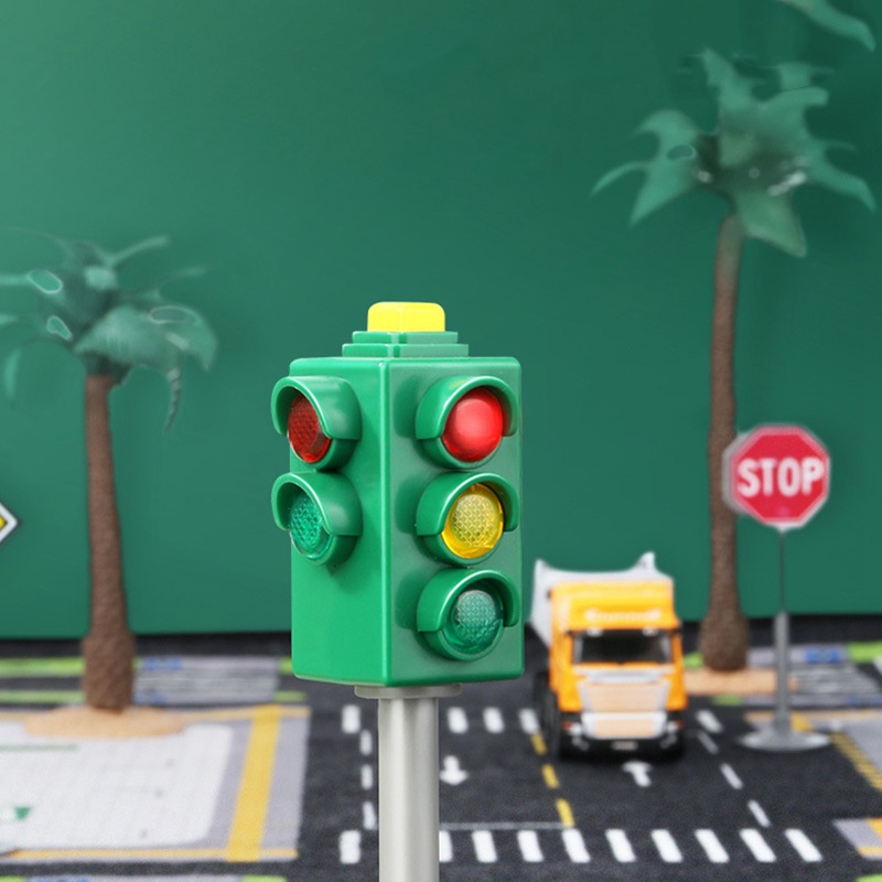 Biển Báo Giao Thông mini Có Đèn led Và Âm Thanh An Toàn Cho Trẻ Em