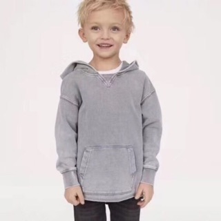 Áo hoody bé trai Hm xuất xịn xám đen