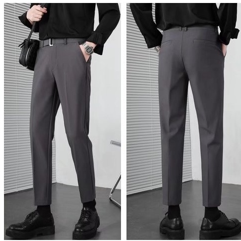 Quần âu nam, quần tây nam dáng Baggy chất vải chéo cao cấp co giãn, kiểu dáng sang trọng ,lịch lãm,tặng kèm dây lưng đen