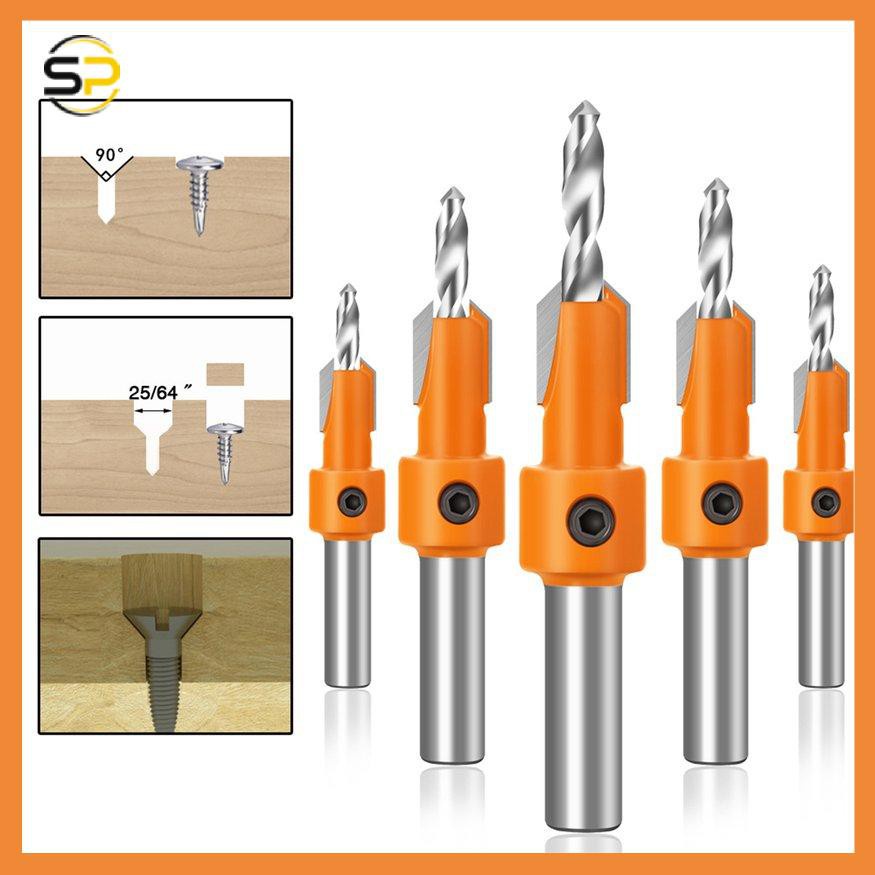 Countersink Drill Bit Set Wood Hole Drill Bit Timber Wood Working Drill Bits