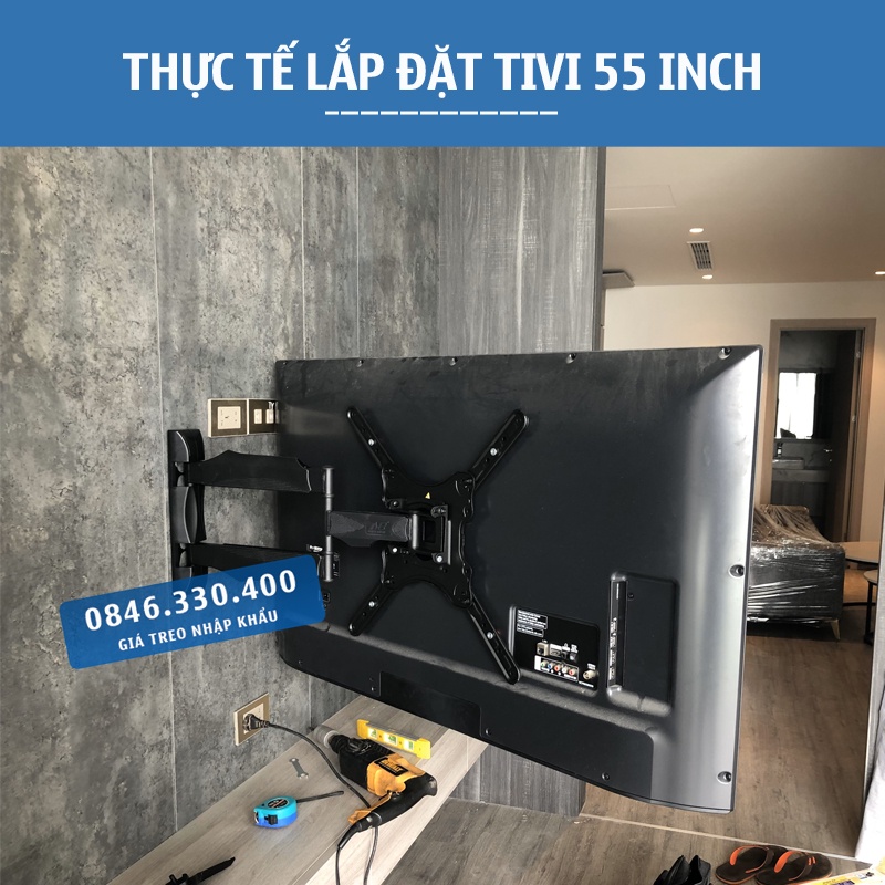 Giá treo tivi NB P40 / P4 32 - 43 - 50 - 55 - 60 inch - Xoay góc đa năng - Chính Hãng NorthBayou [ Rẻ Hơn NB P6 ]