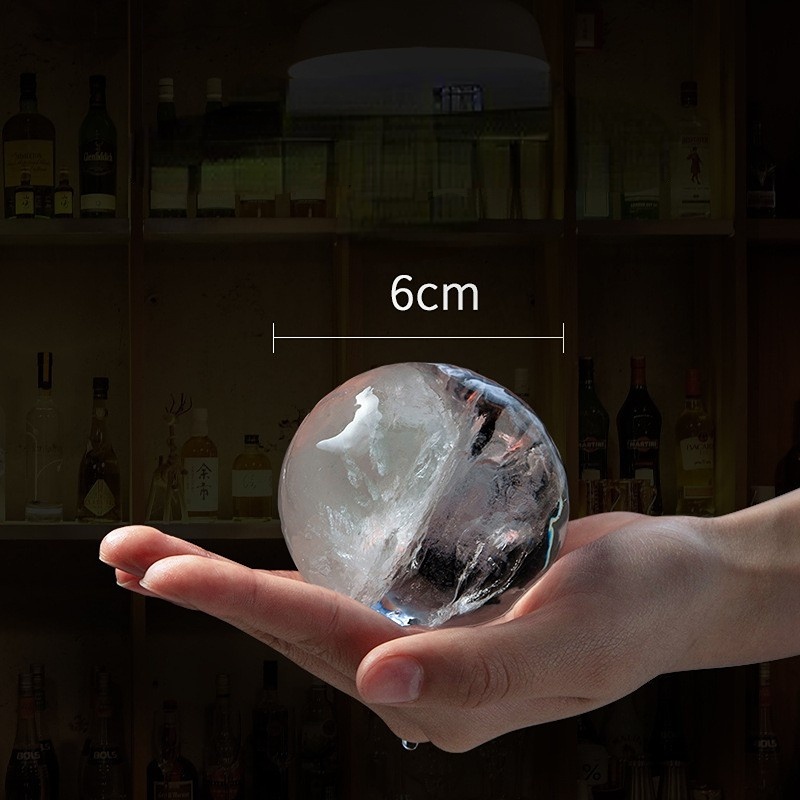 Khuôn làm đá hình cầu Whisky Ball Silicone cho quầy bar 6cm