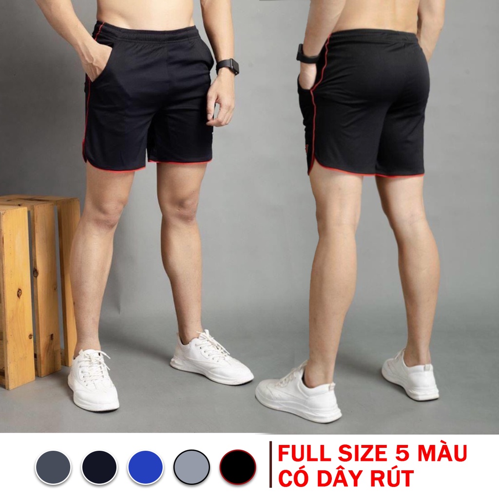 Quần đùi tập gym nam ECHT, quần short thể thao nam thoáng mát, co giãn tốt_QDECHT