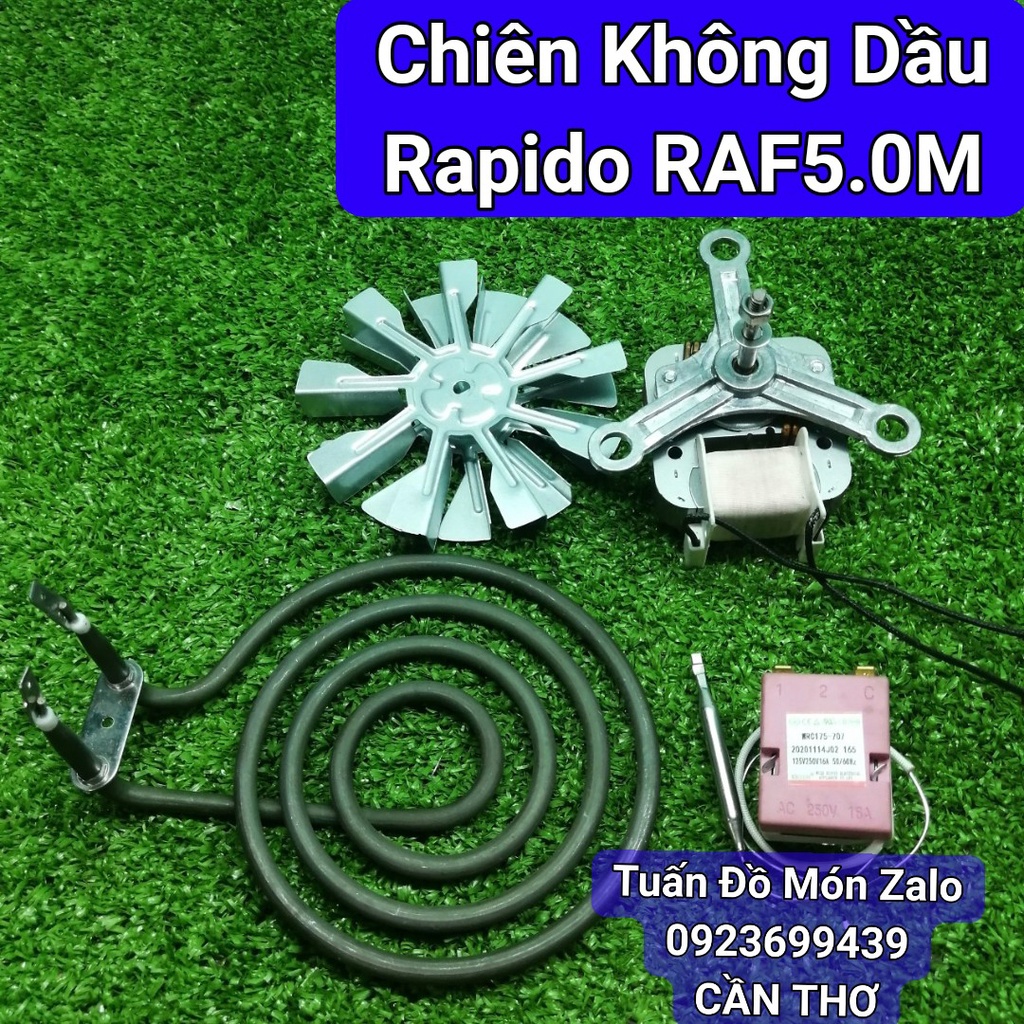 Linh kiện Nồi chiên không dầu Rapido RAF5.0M 5 lít phụ tùng tháo máy chính hãng