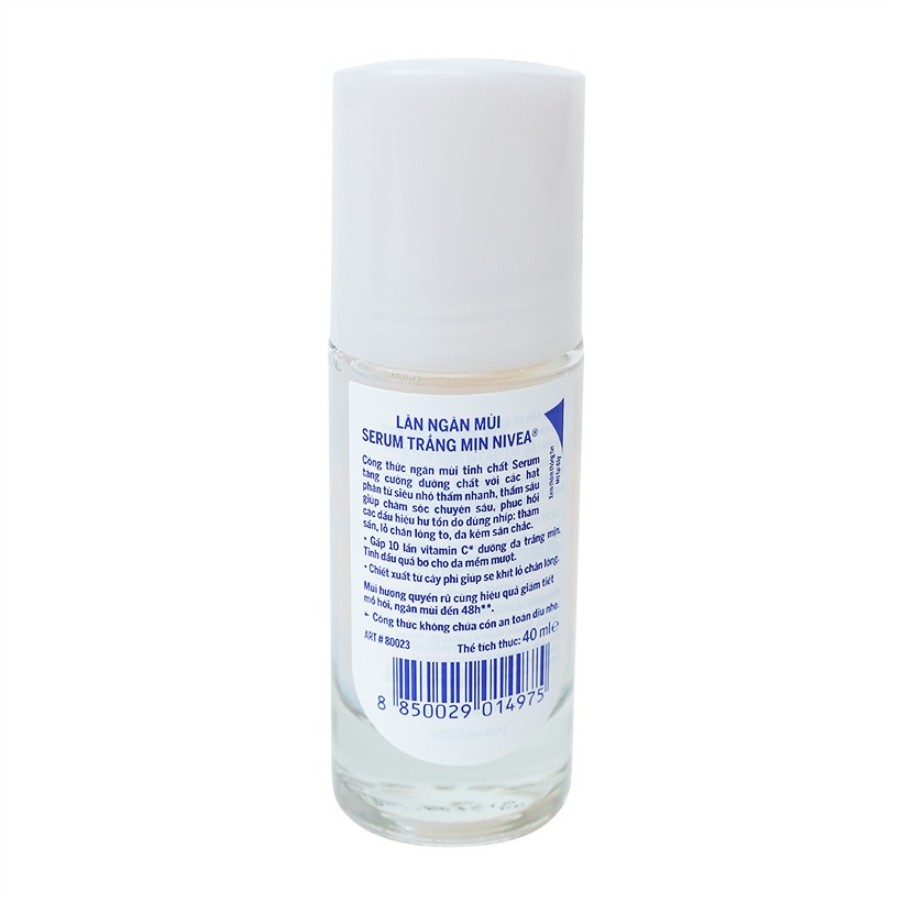 Lăn khử mùi Serum trắng mịn Nivea Extra White Serum (40ml)