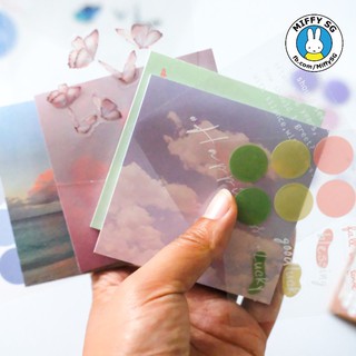 Set giấy note/giấy ghi chú kèm sticker LANDSCAPE