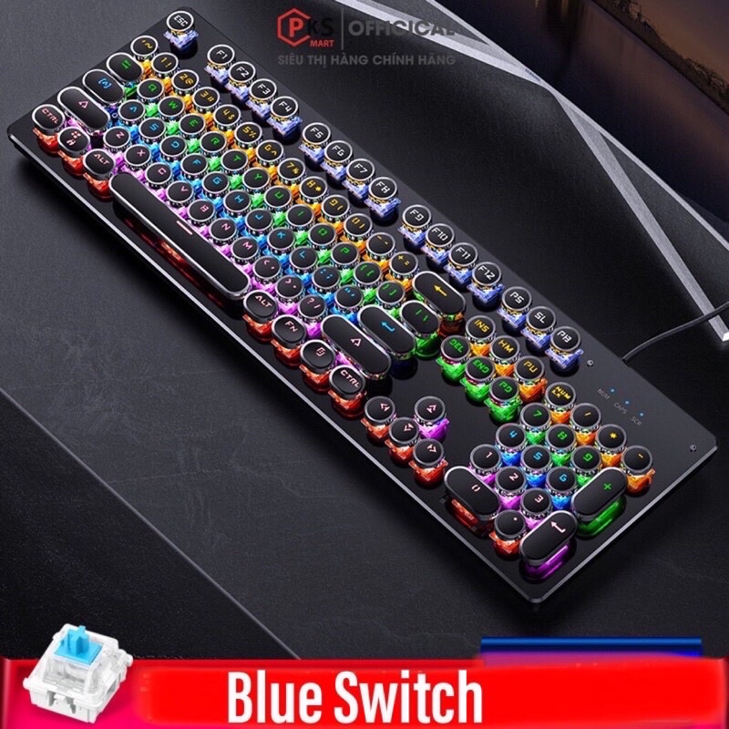 Bàn Phím Chuẩn Cơ 100% Gaming YNOIAO ZK4 Blue Switch Bảo Hành 12 Tháng Lỗi Đổi Mới - PKSMART