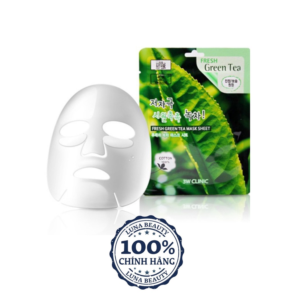 🌈Mặt Nạ Giấy Dưỡng Da 3W Clinic Mask Sheet Chính Hãng Hàn Quốc Các Loại 23G🌈