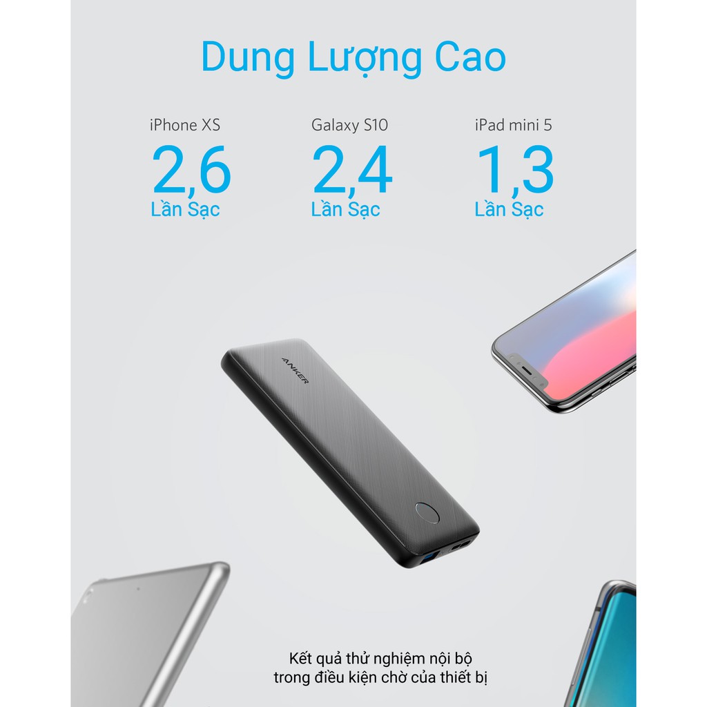 [Mã ELAK045 giảm 5% đơn 999K] Pin sạc dự phòng ANKER PowerCore Slim 10000mAh - A1229