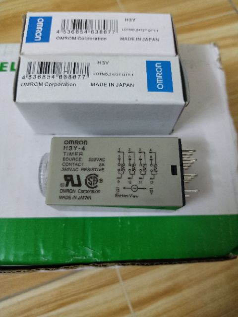 Relay, rơ le thời gian H3Y-2/ H3Y-4  220V, 1giây, 5 giây, 10 giây, 60 giây