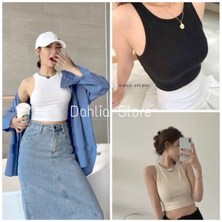 Áo Ba Lỗ Croptop Thun Tăm PEONYB Nữ [FREESHIP] 🌸 Phông body dáng ôm trơn màu ĐEN | TRẮNG | BE Ulzzang 🌸