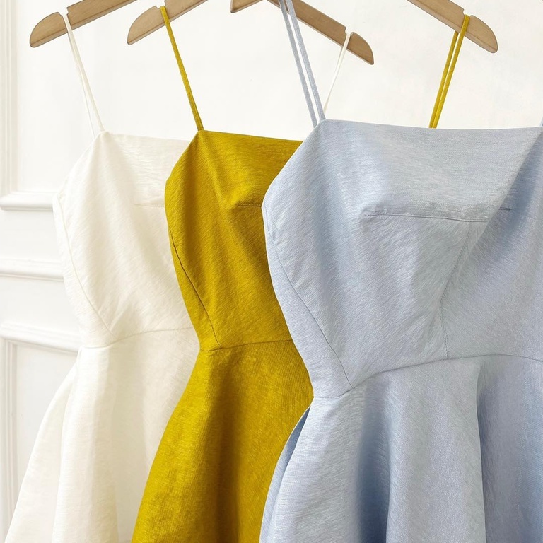 Áo peplum 2 dây tùng xòe