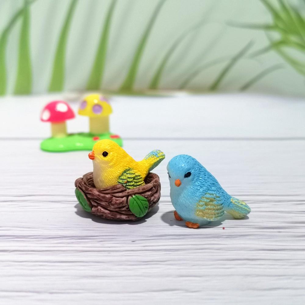 Mô Hình Chú Chim Nhỏ Bằng Kính Dùng Trang Trí Sân Vườn