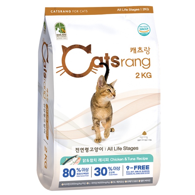 Hạt Catsrang 2kg Túi Nguyên - Thức Ăn Hạt Dành Cho Mèo Mọi Lứa Tuổi