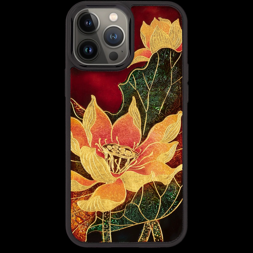 Ốp điện thoại cho iPhone 13 Pro / 13 Pro Max mẫu Tịnh Khách Hoa thương hiệu La Sonmai