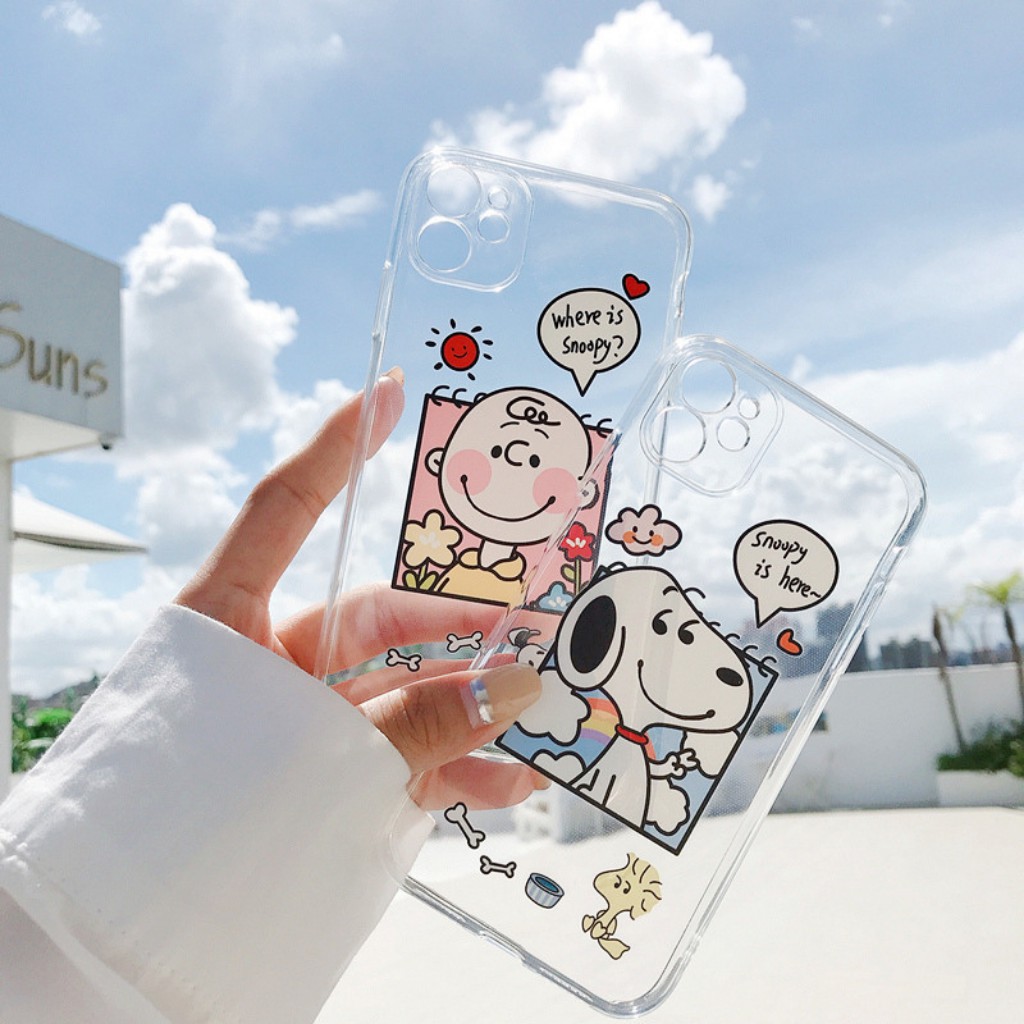 Ốp iphone - Ốp lưng iphone SNOOPY IS HERE chất đẹp 6/6plus/6s/6splus/7/7plus/8/8plus/x/xs/xr/11/12/pro/max/Mart case