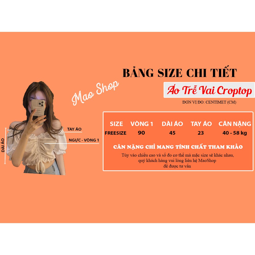 Áo trễ vai croptop rút ngực ulzzang phong cách Hàn Quốc, Áo hở vai rúm ngực ulzzang C48 - Maoshop | BigBuy360 - bigbuy360.vn