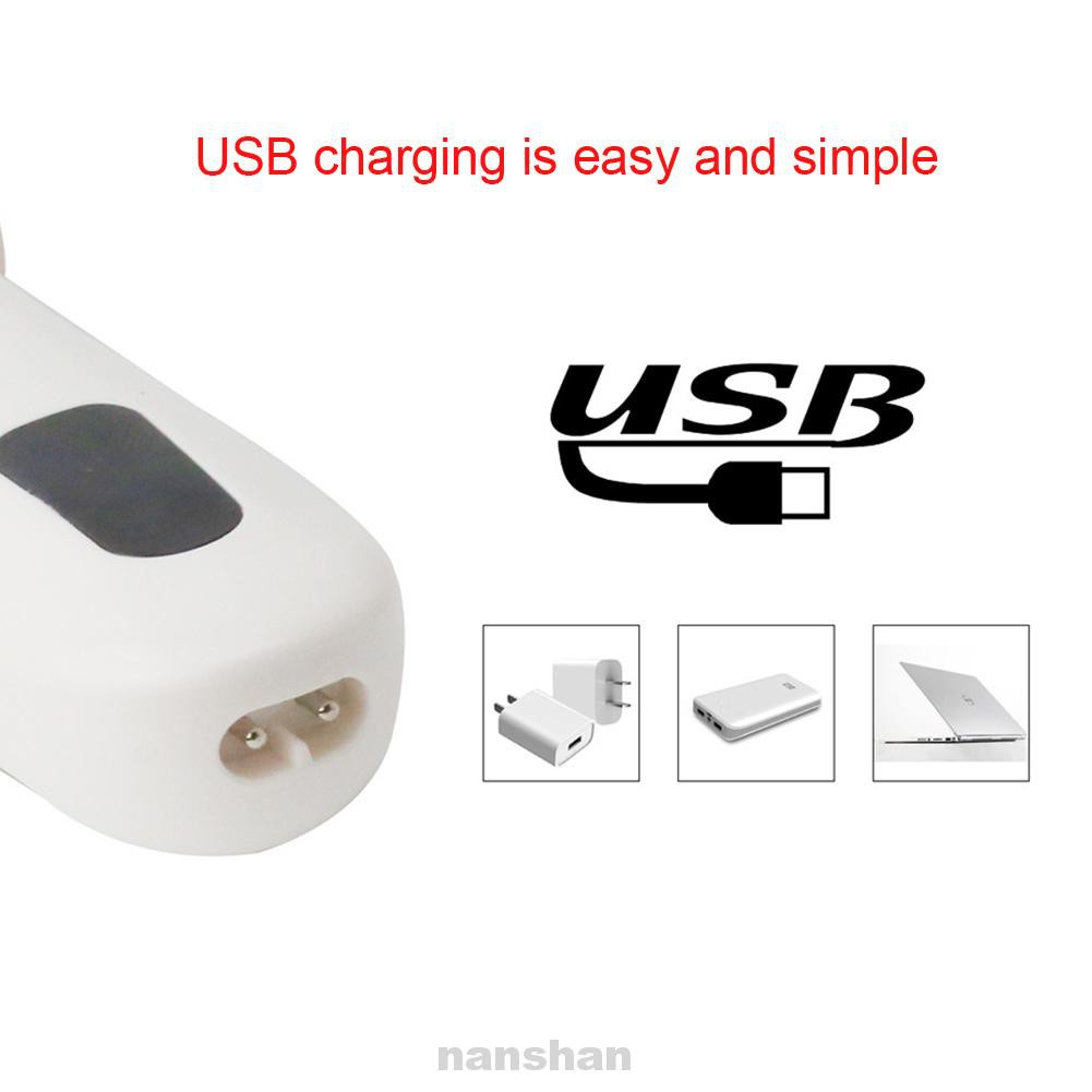 (Hàng Mới Về) Dụng Cụ Tẩy Tế Bào Chết 2 Tốc Độ Với 3 Con Lăn Điện Sạc Usb Chống Thấm Nước Chăm Sóc Bàn Chân