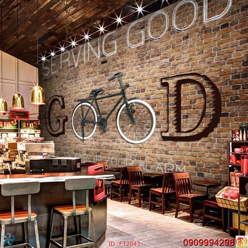 TRANH DÁN TƯỜNG 3D KARAOKE, COFFEE NHIỀU MẪU