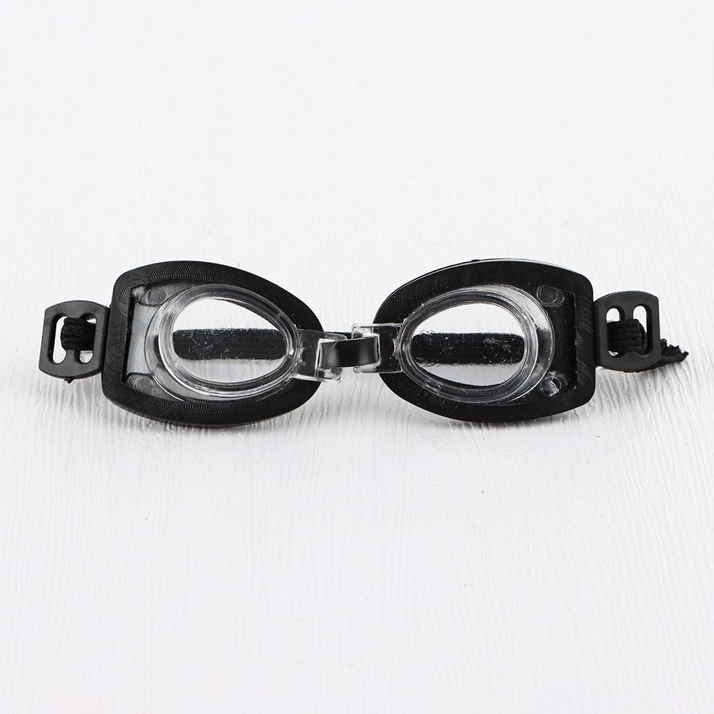 Kính bơi gọng nhựa màu đen phong cách thể thao sáng tạo cho búp bê tỉ lệ 1/6