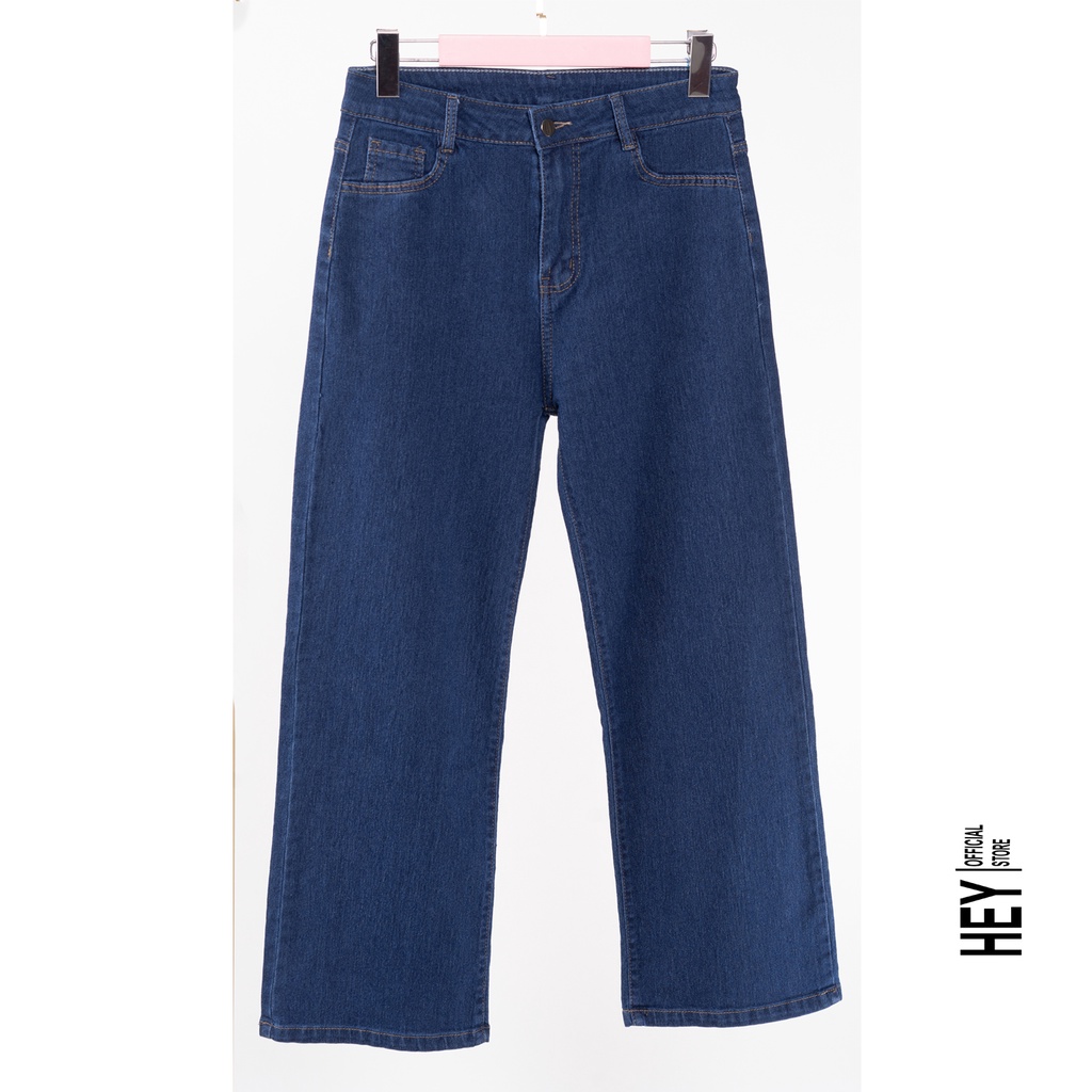 Quần jean ống suông nữ lưng cao, quần ống rộng dáng suông full từ S đến 2XL 3 màu lựa chọn Q03 - HEY OFFICAL | BigBuy360 - bigbuy360.vn