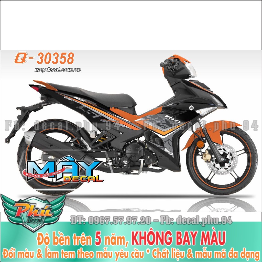 Tem Rời Exciter 150 cam đen (K) -1