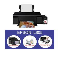 Máy in Phun màu EPSON L805 Wifi - Khổ A4 (6 màu mực) gắn sẵn bộ tiếp mực ngoài