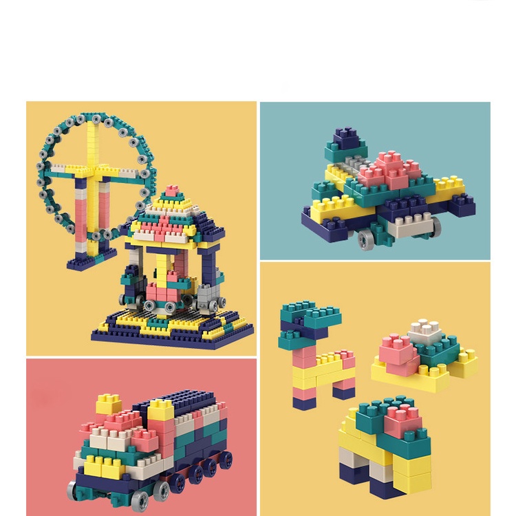 Bộ Đồ chơi xếp hình 520 chi tiết phát triển trí tuệ cho bé - Toy Kids Kingdom