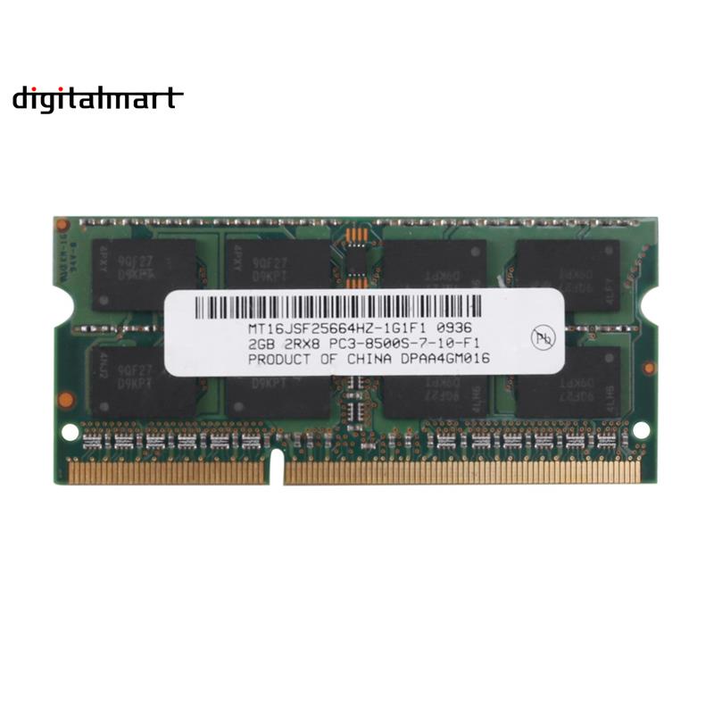 DDR3 2GB Laptop Memory Ram 2RX8 PC3-8500S 1066MHz 204Pin 1.5V Notebook RAM