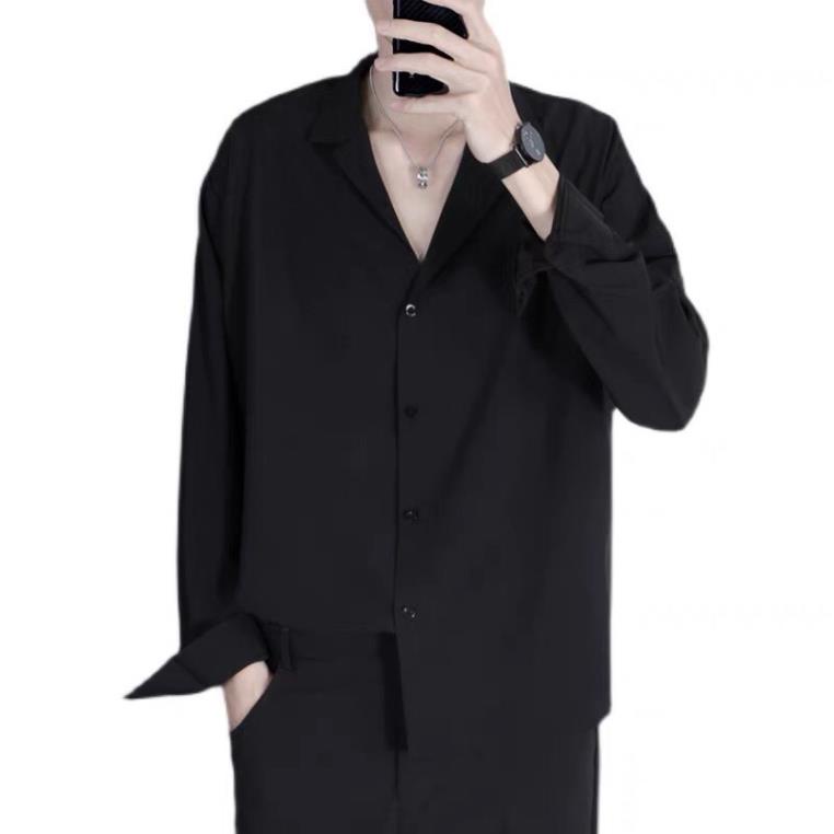 Áo sơ mi cổ bẻ from rộng UNISEX thời trang trẻ !